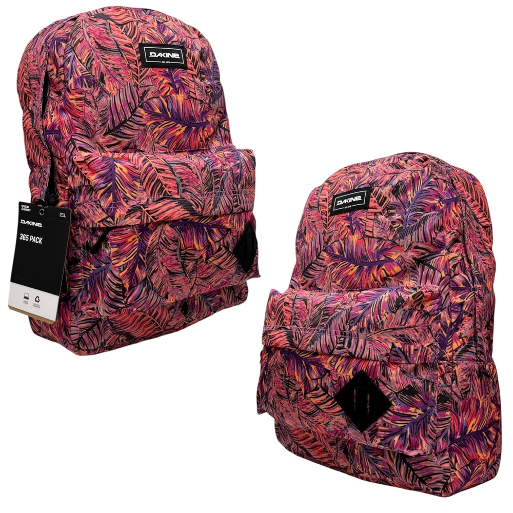 Dakine 365 Women's Backpack Lush Leaves-White 21L 18X12X8 Fits 15" Laptop